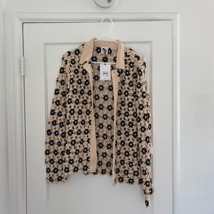 The Upside Luminary Malia Crochet Shirt